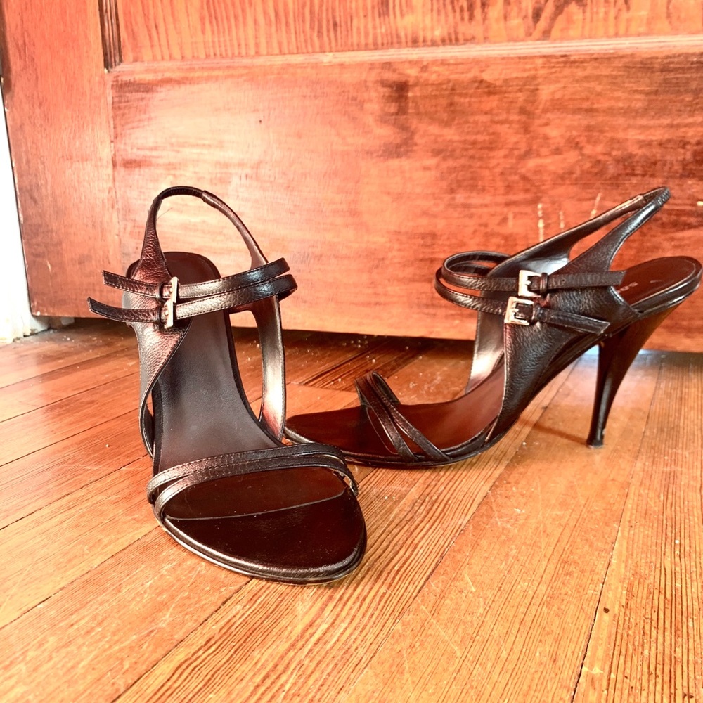 Sacha Too St. Loyal Black Leather Heels